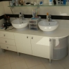 Набор мебели в ванную из МДФ и алюминиевого фасада